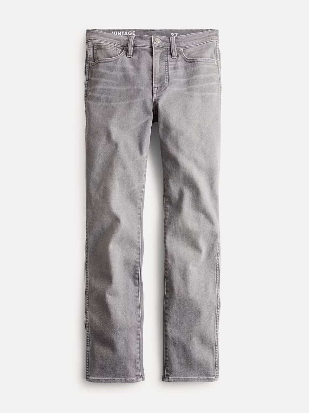 J Crew 9" vintage slim-straight jean in Grey Dove wash size 27 original. $148